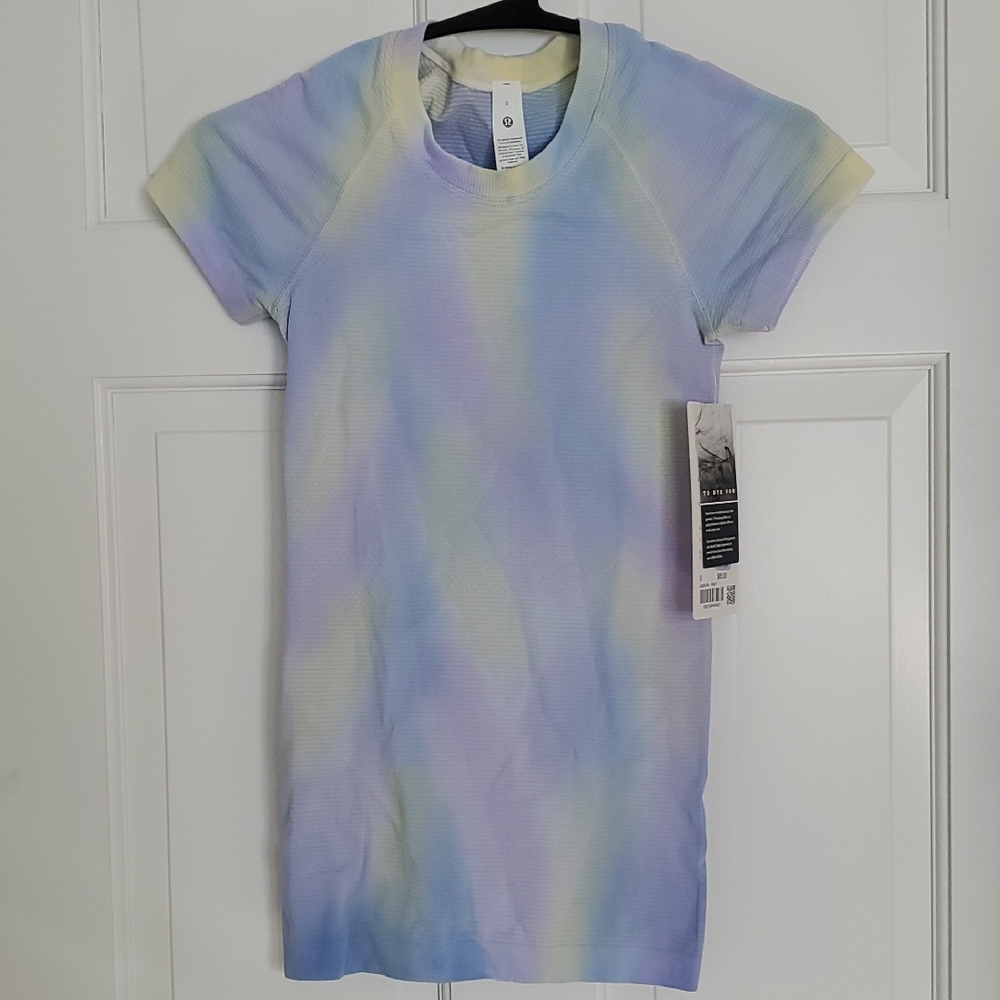 NWT Lululemon Swiftly Tech Short Sleeve To Dye For PWLF Sz 2or4